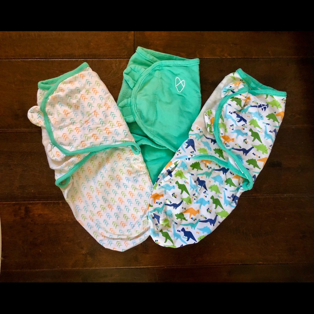 Swaddle me organic Velcro swaddles